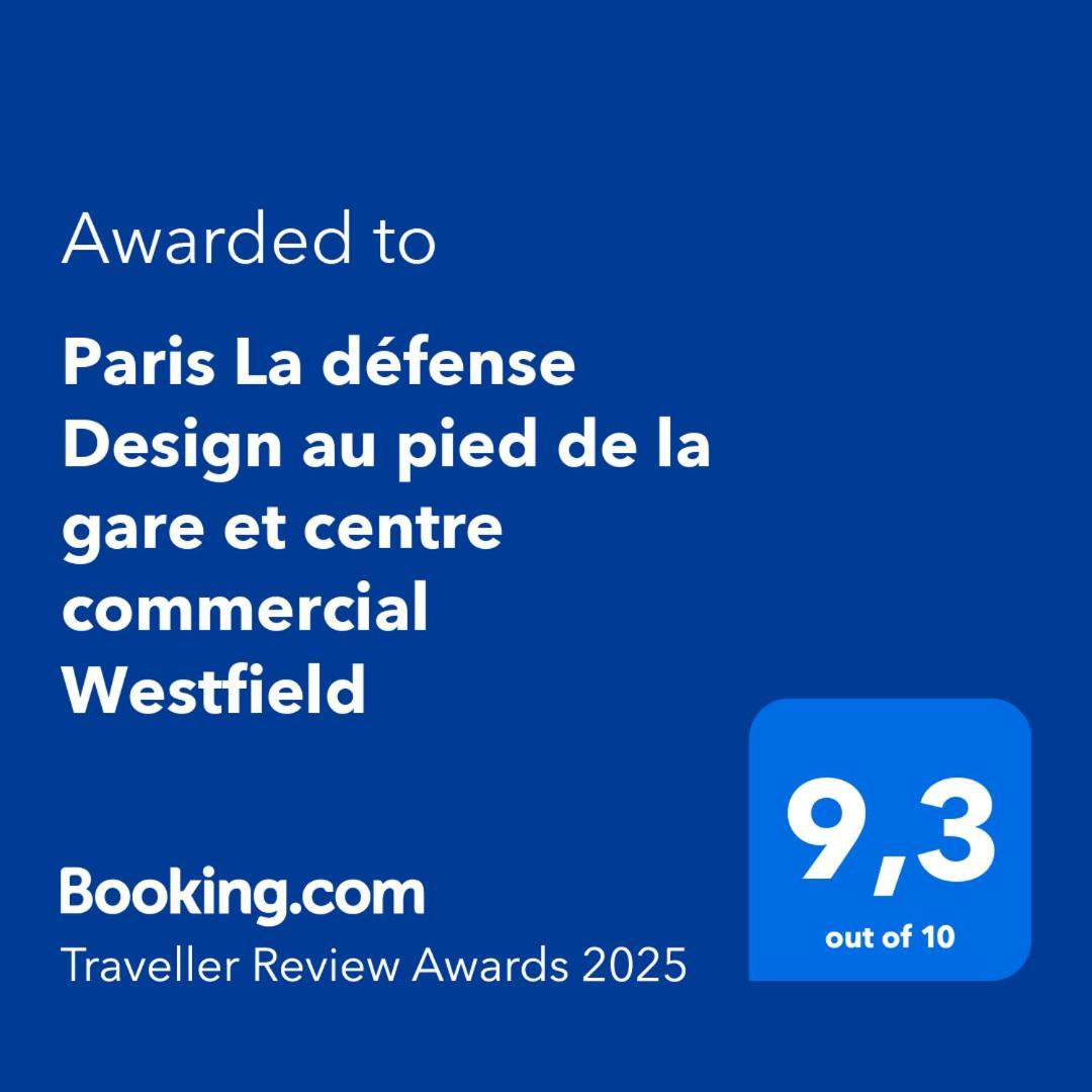 Paris La Defense Design Au Pied De La Gare Et Centre Commercial Westfield Puteaux Bagian luar foto